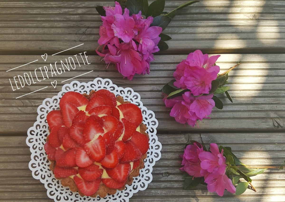 Crostata con crema al mascarpone e fragole